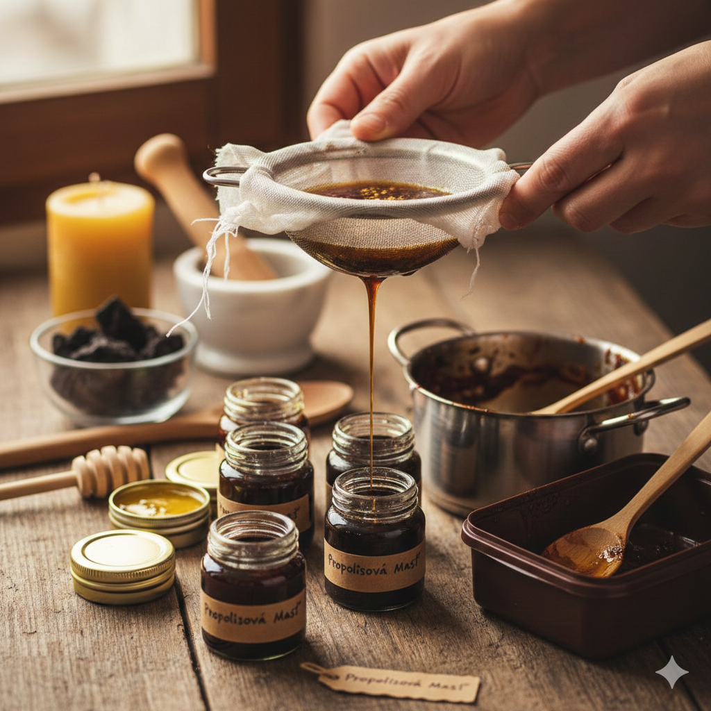 Propolisová masť – výroba doma krok za krokom