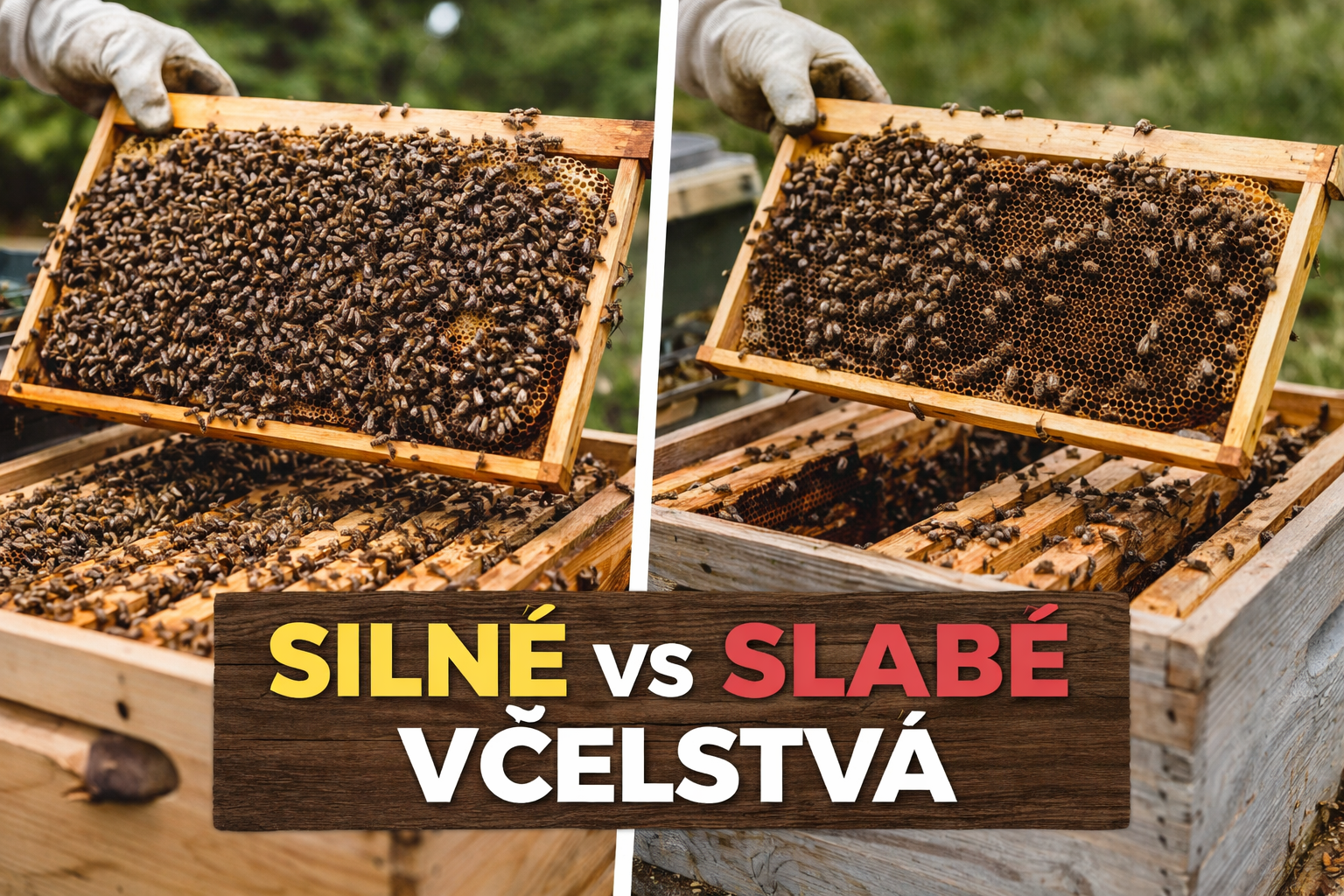 Ako rozpoznať silné vs. slabé včelstvo