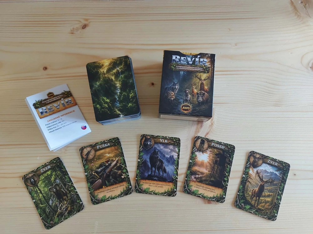 REVÍR – poľovnícka a prírodná strategická kartová hra