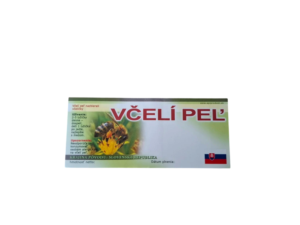 Etikety na včelí peľ – 50 ks