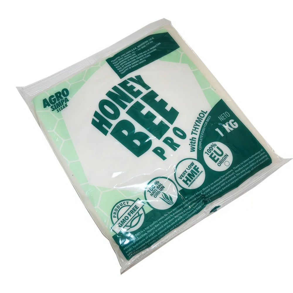 Apimana Pro Thymo 1 kg – cukrové cesto pre včely s tymolom na jarné podnecovanie a doplnenie zásob potravy.