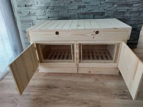 Úľ ležan 24 rámikový 2x presklený zo stavebným rámikom