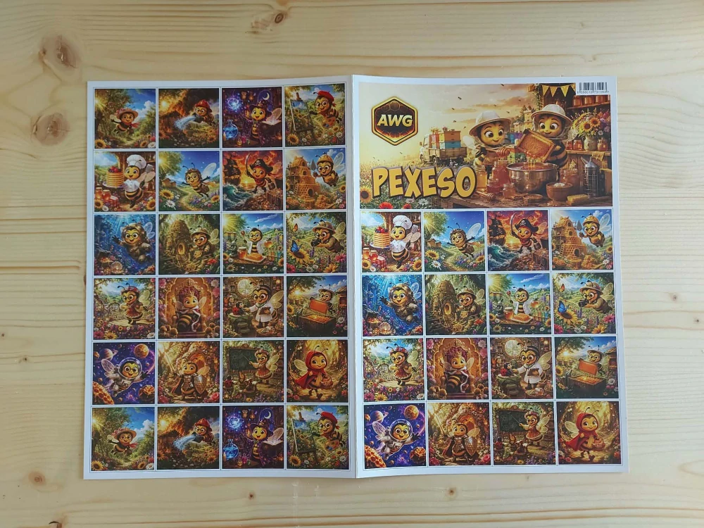Pexeso Včielka – pamäťová hra s motívom včiel