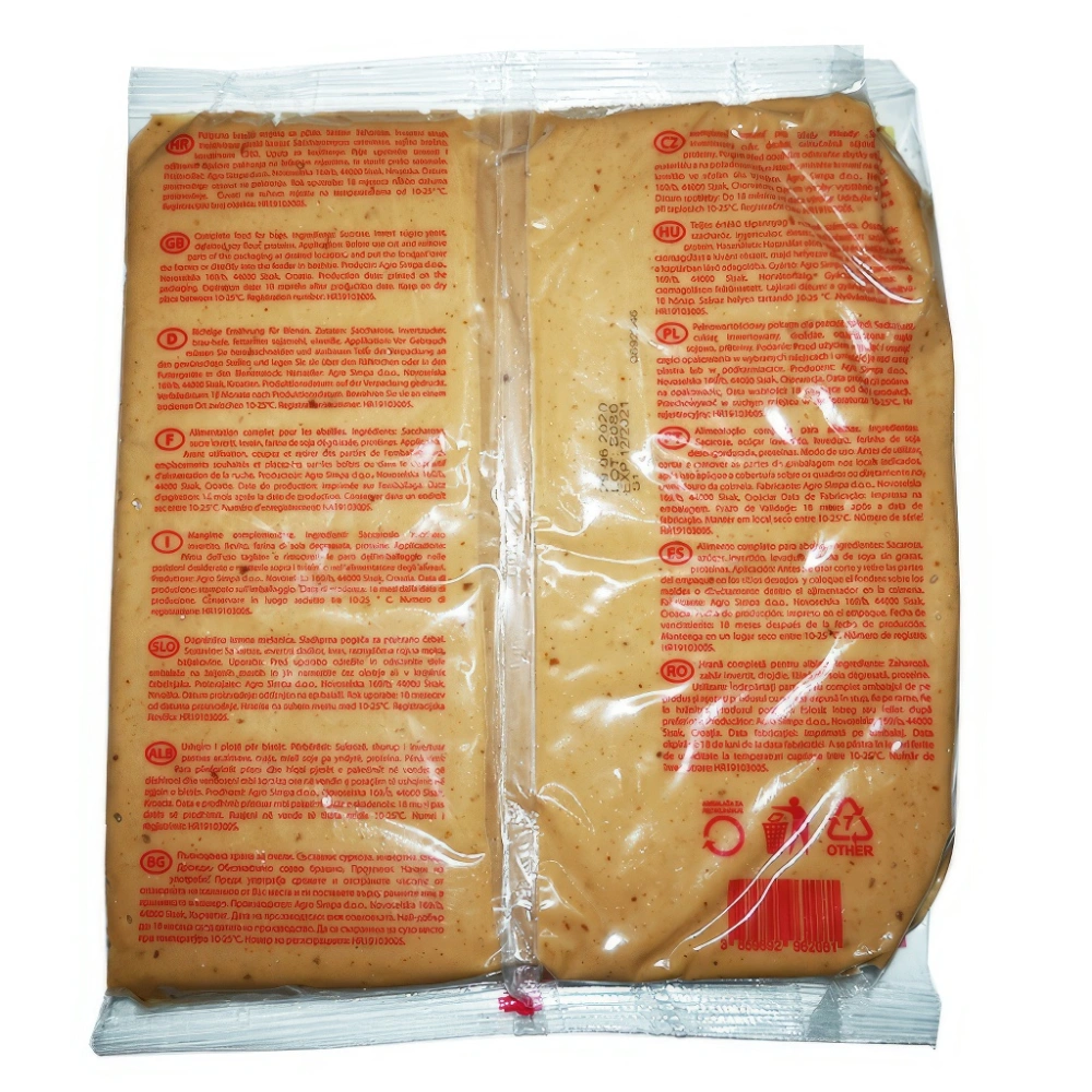 Proteínové cesto pre včely Apimana Pro Protein s pivovarskými kvasnicami a sójovou múkou, balenie 1 kg.
