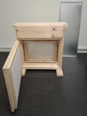 Presklený pozorovací úľ - prenosný 2-3 rámikový