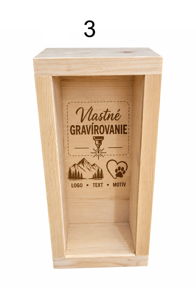 Gravírovaná drevená pokladnička – včelárske, poľovnícke a vlastné motívy