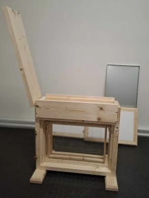 Presklený pozorovací úľ - prenosný 2-3 rámikový