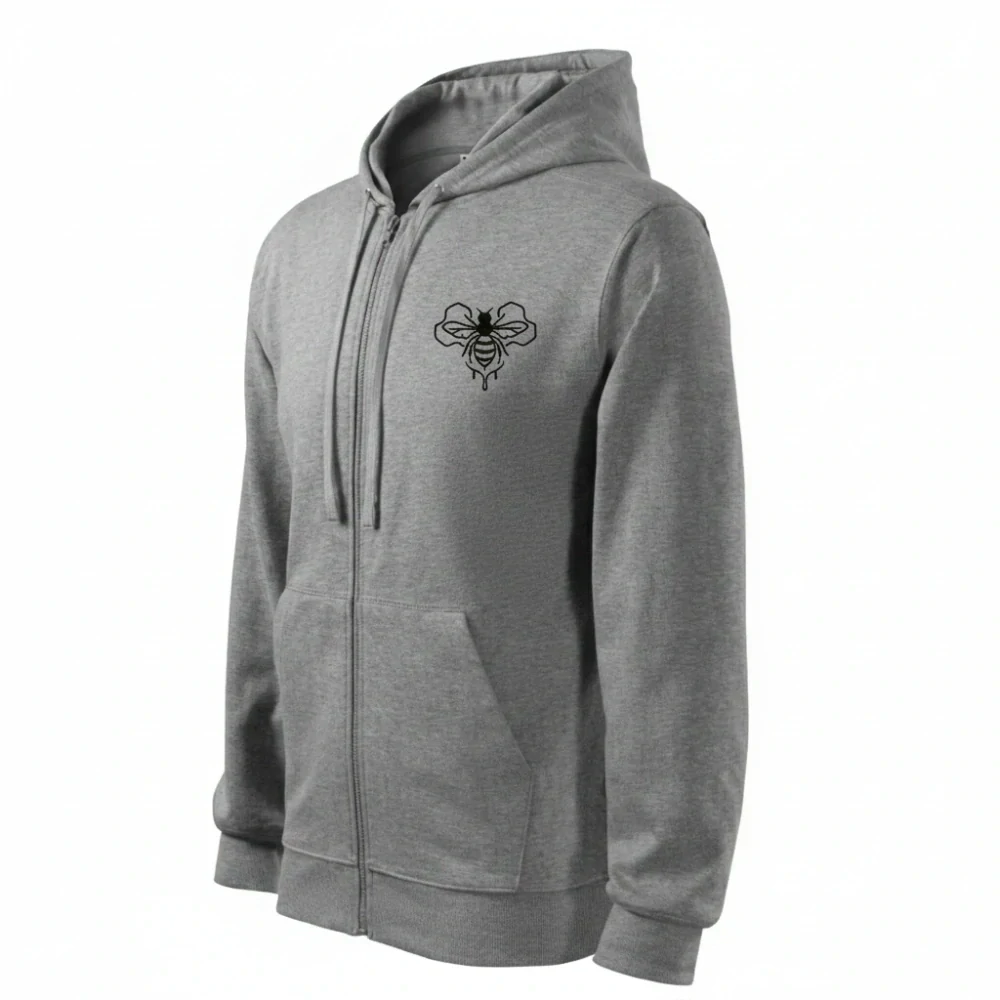 Mikina pánská - Výšivka antracitová 