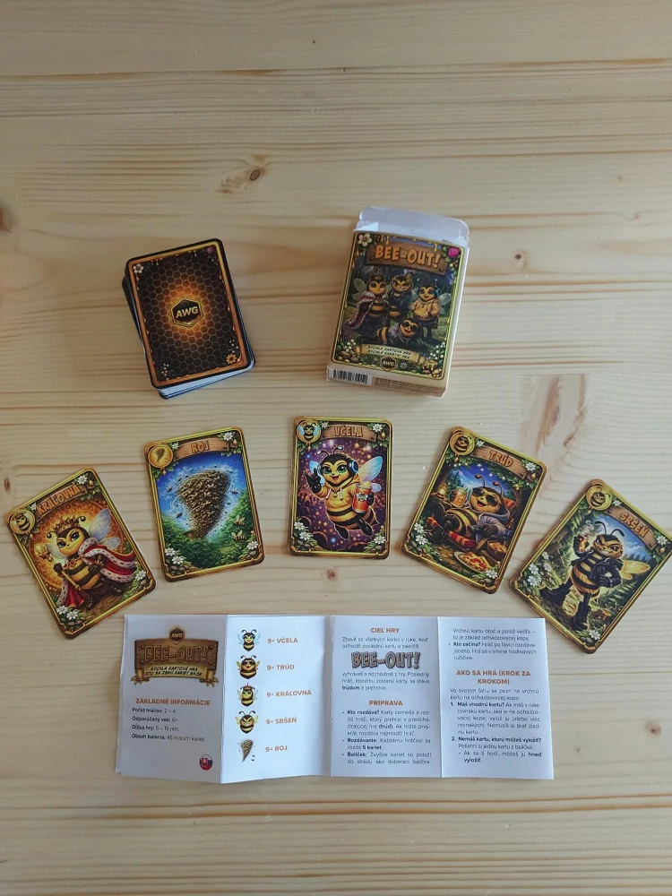 BEE-OUT! – včelárska kartová hra pre deti a dospelých