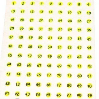 Opalitové značky na včelie matky – číslované 1 až 99