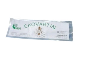 EKOVARTIN – veterinárny prípravok pre včely s obsahom éterických olejov, balenie 10 pásikov
