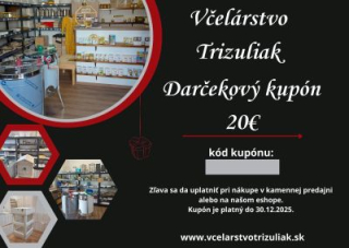 Darčekový poukaz v hodnote 20 €
