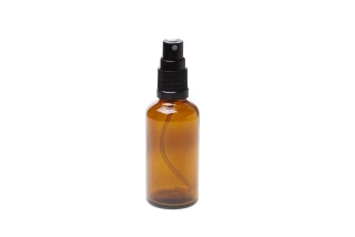 Sklenená fľaška 50 ml na propolis s rozprašovačom