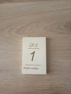 Gravírované čísla na včelí úľ 1ks