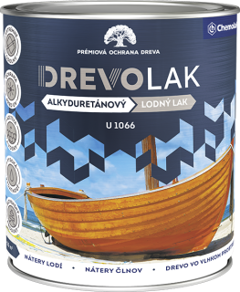 Drevolak 066 – lodný lak bezfarebný lesklý, 750 ml