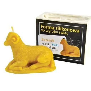 Silikónová forma na sviečku – veľkonočný baranček 6 cm F033