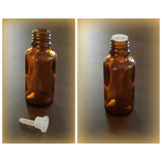 Plastová fľaša na propolis 50ml s kvapkadlom, 25ks/bal